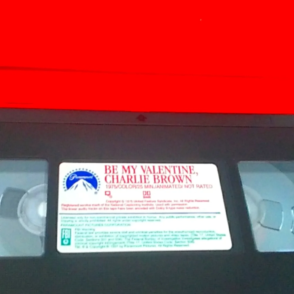 Vintage Be My Valentine Charlie Brown VHS MOVIE